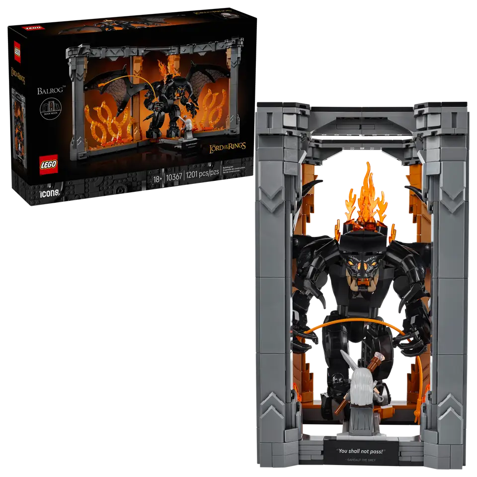 LEGO, Icons, Lord of the Rings, Balrog Book Nook, 10367