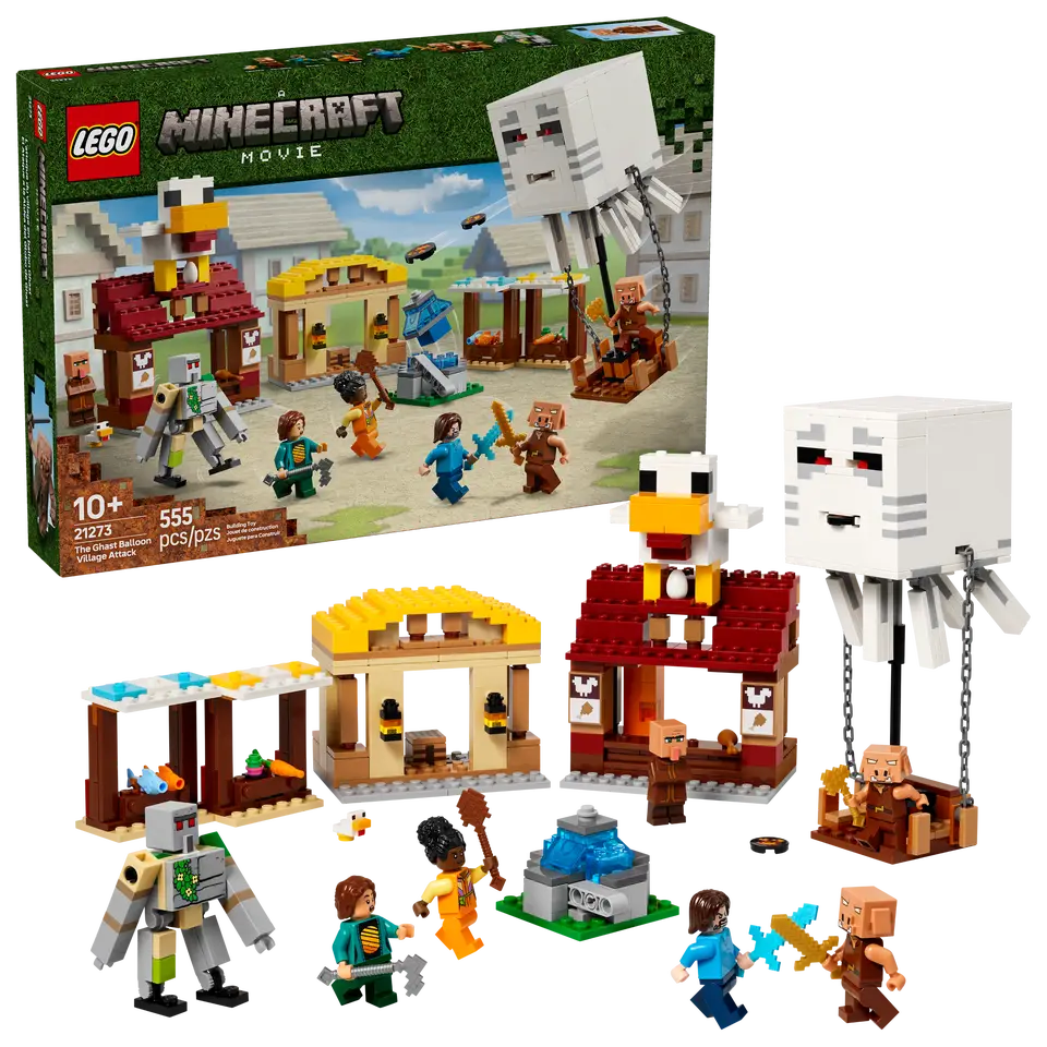 Lego, Set, Sealed, Minecraft, The Ghast Balloon Village Attack, 21273