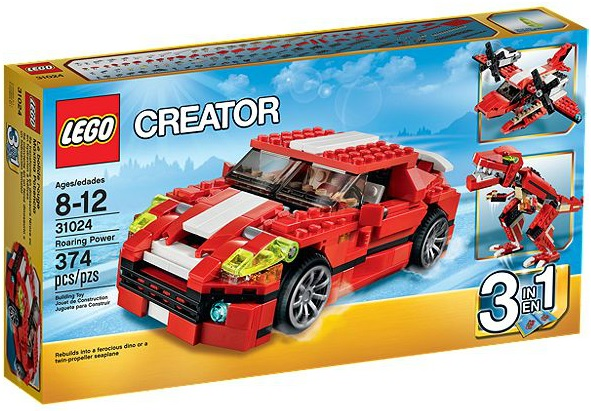 Lego, Set, Creator, Model, Traffic, Roaring Power, USED, 31024