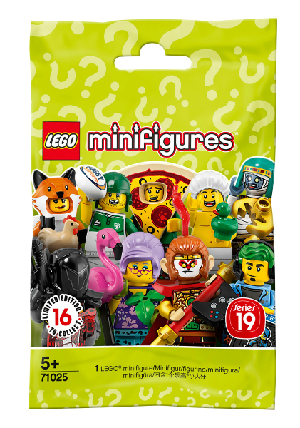 Lego, Minifigure, Sealed Blind Box, Series 19, 71025