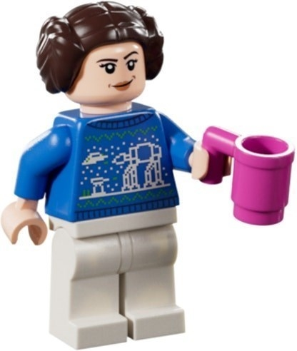 Lego, Minifigure, Star Wars, Advent Calendar 2024, Star Wars (Day 2) - Holiday Princess Leia, 75395-3