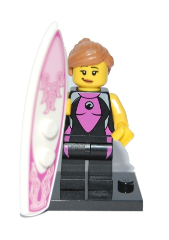 Lego, Minifigure, Collectible Blind, Series 4, Surfer Girl, COL04-5