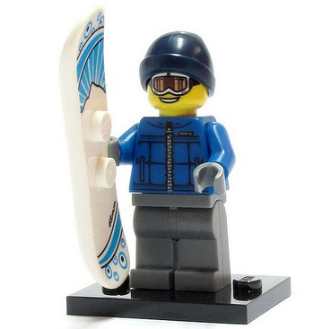 Lego, Minifigure, Collectible Blind, Series 5, Snowboarder Guy, COL05-16