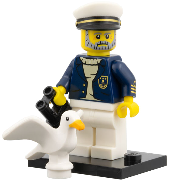Lego, Minifigure,  Collectible Series 10, Sea Captain, COL10-10