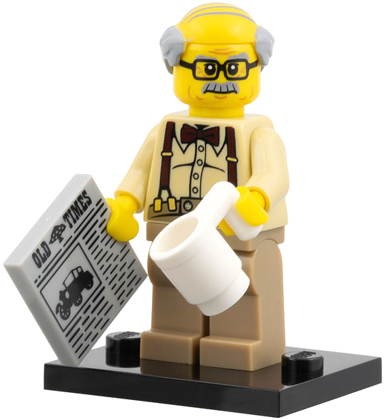 Lego, Minifigure, Collectible Series 10, Grandpa, COL10-8
