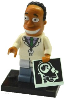 Lego, Minifigure, The Simpsons, Series 2, Dr. Hibbert, COLSIM2-16
