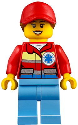 Lego, Minifigure, City, Helicopter Medic, Female, cty0859