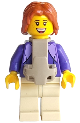 Lego, Minifigure, City, Town, Holiday Camper Van Mother, Baby Carrier, CTY1262