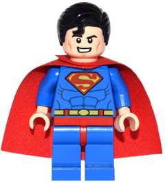 Lego, Minifigure, Dimensions, Superman - Blue Suit, Starched Fabric Cape, Open Mouth / Red Eyes, DIM019