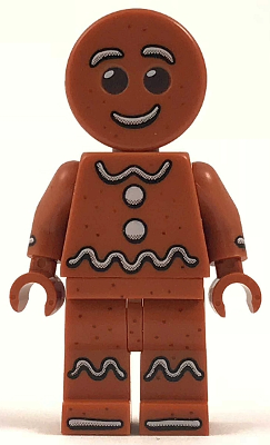 Lego, Minifigure, Holiday, Gingerbread Man- Dark Orange, HOL115