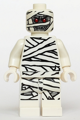 Lego, Minifigure, Monster Fighters, Mummy - Glow In Dark Pattern, MOF001