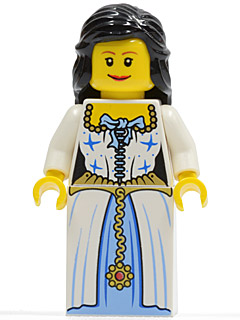 Lego, Minifigure, Pirates, Admiral's Daughter (Maiden), PI086