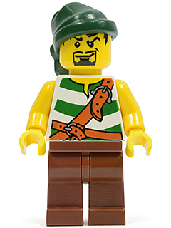 Lego, Minifigure, Pirates, Pirates II, Pirate Green, PI105