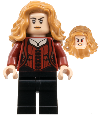 Lego, Minifigure, Super Heroes, The Infinity Saga, The Scarlet Witch (Wanda Maximoff) - Plain Legs, Medium Nougat Hair, SH1018