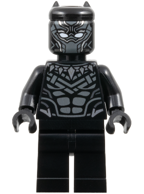 Lego, Minifigure, Super Heroes, The Infinity Saga, Black Panther - Dark Bluish Gray Armor, SH1019