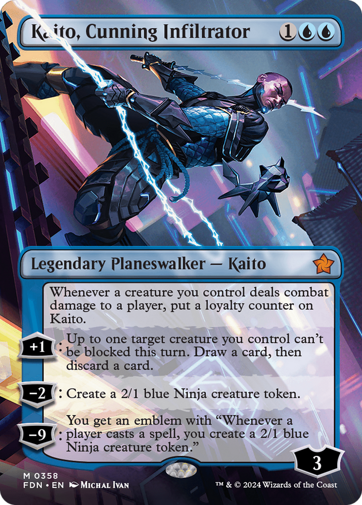 Kaito, Cunning Infiltrator (Borderless) [Foundations]