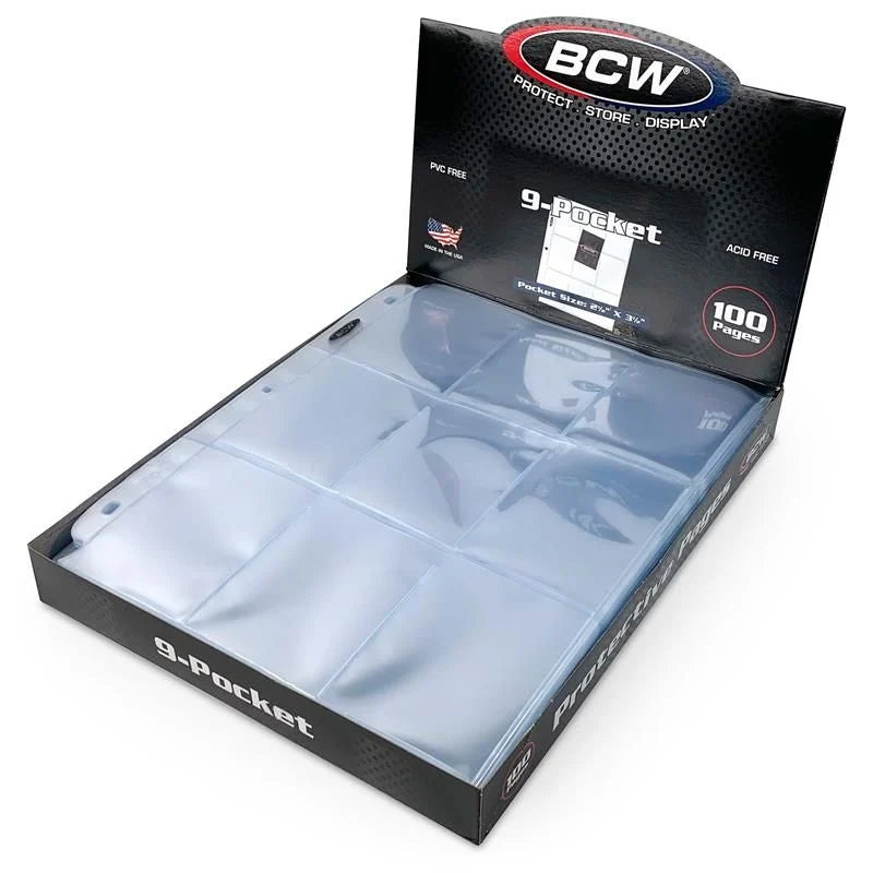 BCW Pro 9-Pocket Page (100 CT. Box)