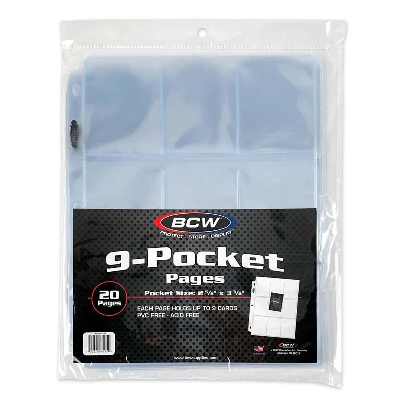 BCW Pro 9-Pocket Page (20 CT. Pack)