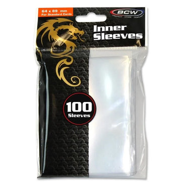 BCW, Inner Sleeves, 100 ct Clear Top loaded