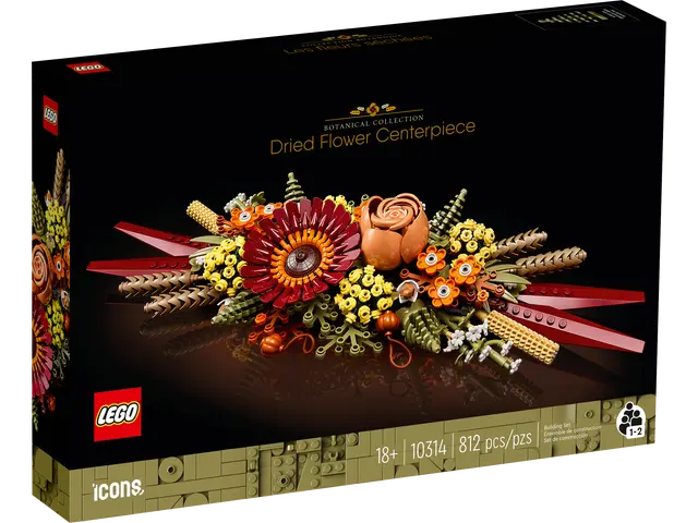 LEGO, Set, Sealed, Icons, Flowers, Dried Flower Centerpiece, 10314