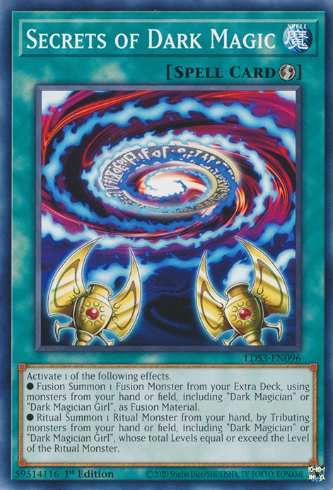 dark magician cards yugioh Secrets of Dark Magic [LDS3-EN096] Common