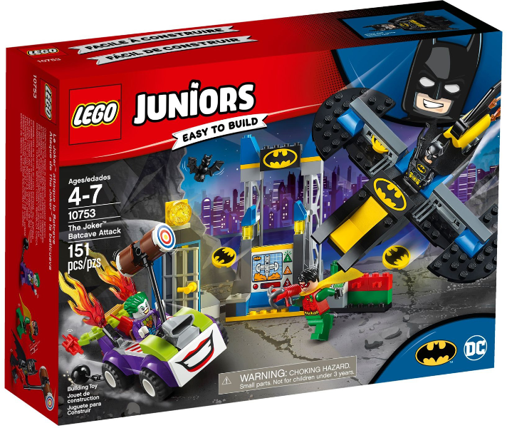 Lego, Set, Sealed, Juniors, Easy-to-build, The Joker Batcave Attack, 10753