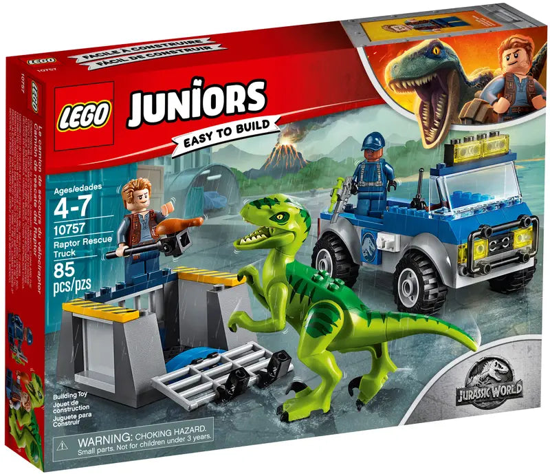 Lego, Set, Opened, Jurassic World, Raptor Rescue Truck, 10757