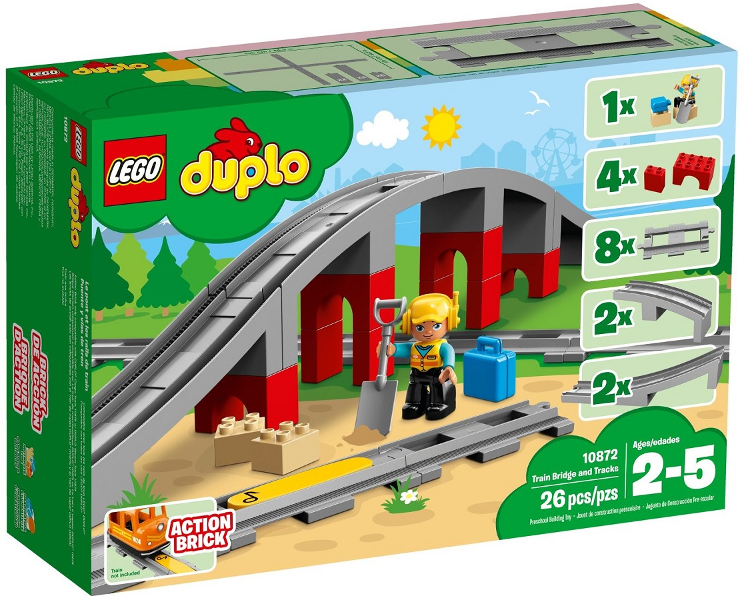 Lego, Set, Sealed, DUPLO, Train Bridge and Tracks, 10872