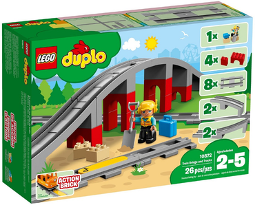 Lego, Set, Sealed, DUPLO, Train Bridge and Tracks, 10872