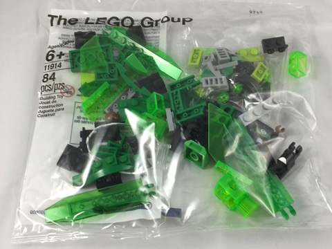 Lego, Minifigure, Super heroes, Parts for Book: DC Comics Super Heroes - Build Your Own Adventure polybag, Green Lantern, 11914