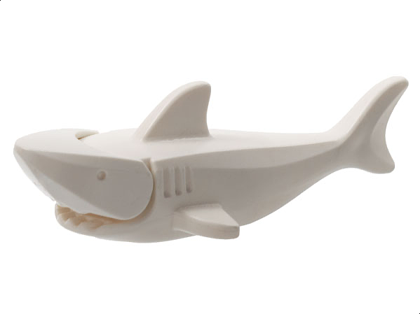 Lego, Minifigure, Animal, White Shark, 14518c01
