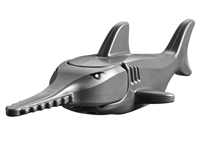 Lego, Minifigure, Land, Sawfish with Debossed Gills with Black Eyes with Eyelids and White Pupils Pattern, 14518c02pb01