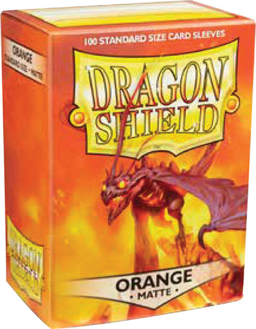 Dragon Shields: (100) Matte Orange, ATM 11013