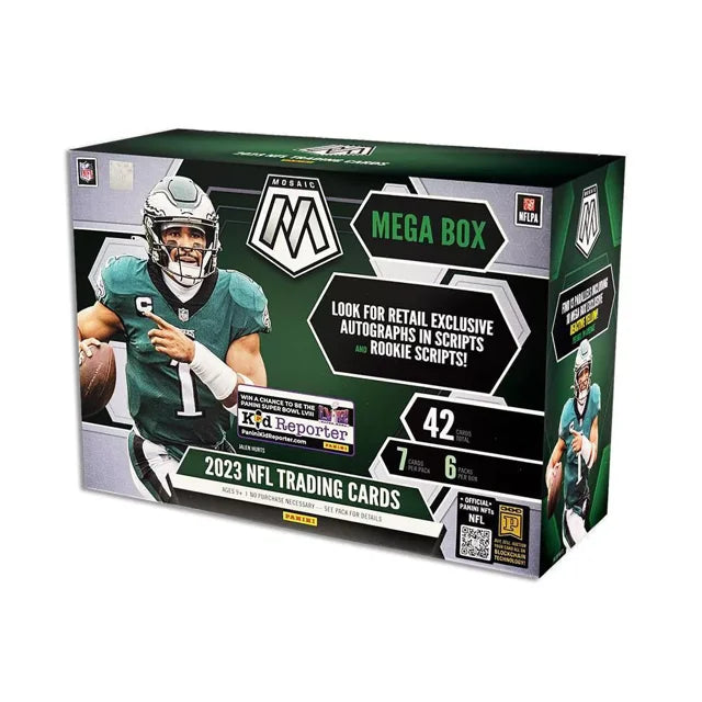 2023 NFL Panini Mosaic Football Trading Card Mega Box