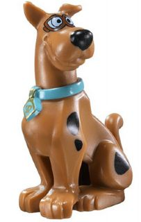 Lego, Minifigure, Scooby-Doo, Dog, Great Dane Scooby-Doo Sitting with Pilot Goggles Pattern, SCD021