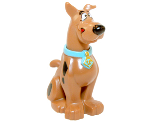 Lego, Minifigure, Scooby-Doo, Dog, Great Dane Scooby-Doo Sitting with Tongue Licking Chops Pattern (20690pb01 / 20691pb04), 20690pb01c03