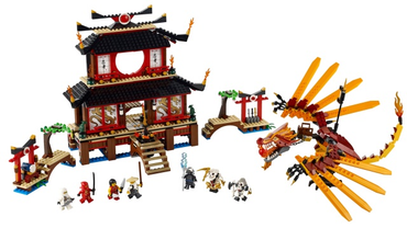 LEGO, Opened, Ninjago, The Golden Weapons, Fire Temple, 2507, BUILT