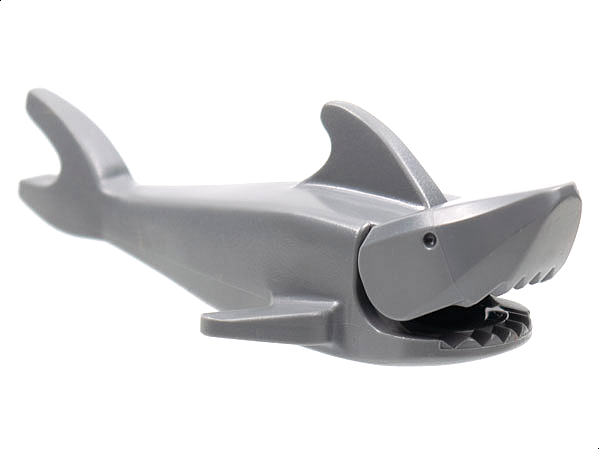 Lego, Minifigure, Animal, Shark with Rounded Nose and Debossed Eyes, ANIMALSHARK02