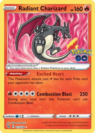 Radiant Charizard, PSA Graded 9