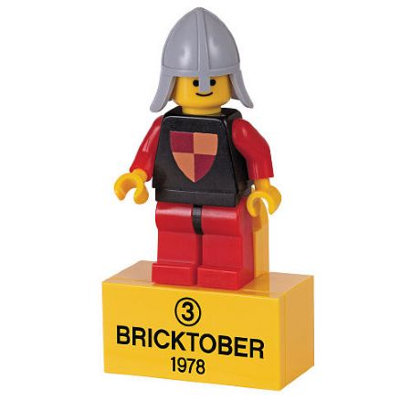 Lego, Set, Sealed, Castle, Knight, Magnet Set, Minifigure Retro Knight- with 2 x 4 Brick Base (Bricktober Week 2) polybag, 2856225