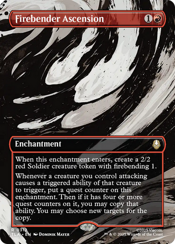 Firebender Ascension (Borderless) [Avatar: The Last Airbender]
