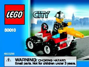 LEGO, CITY, Fire Chief polybag, 30010