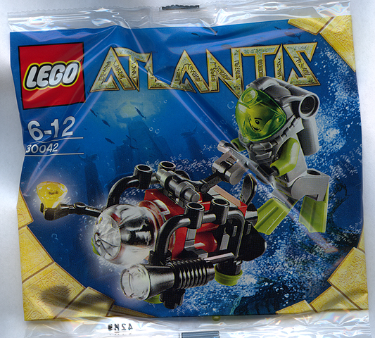 Lego, Set, Sealed, Atlantis, Mini Sub polybag, 30042 (KCC)