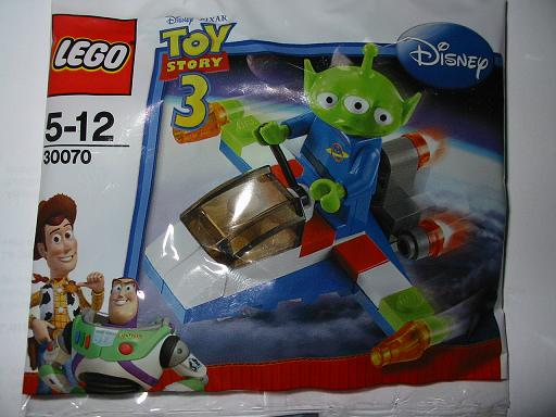 Lego, Minifigure, Disney, Toy Story, Alien Space Ship polybag, 30070