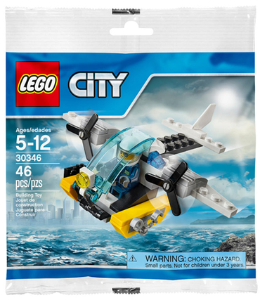 Lego, Set, Opened, City, Police, Prison Island Helicopter, 30346