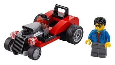 Lego, Set, Opened, City, Hot Rod polybag, 30354