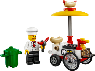 Lego, Set, Opened, City, Hot Dog Stand polybag, 30356