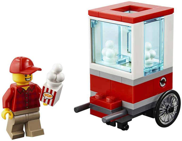 Lego, Set, Opened, City, Popcorn Cart, 30364