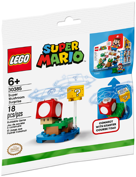 Lego, Set, Opened, Super Mario, Super Mushroom Surprise - Expansion Set polybag, 30385