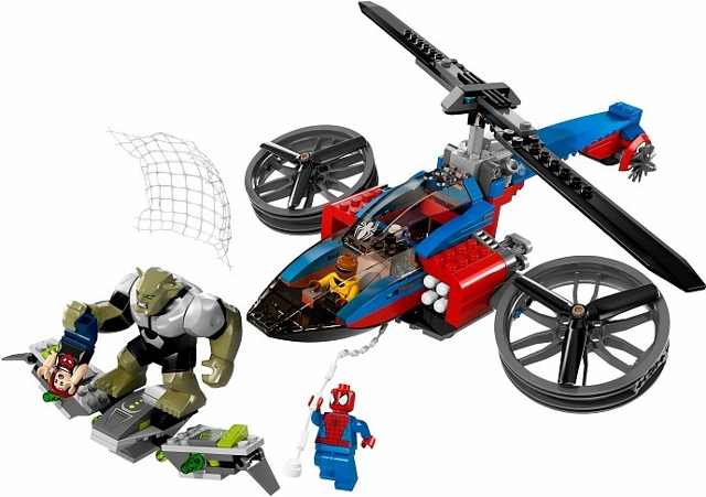 Lego, Set, Opened, Super Heroes, Marvel, Ultimate Spider-Man, Sider-Helicopter Rescue, 76016